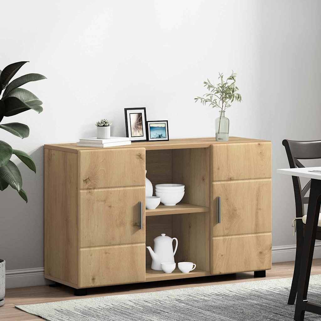 Sideboard med hylde FLORIN Artisan Egetræ 88,5 x 30,5 x 55,5 cm