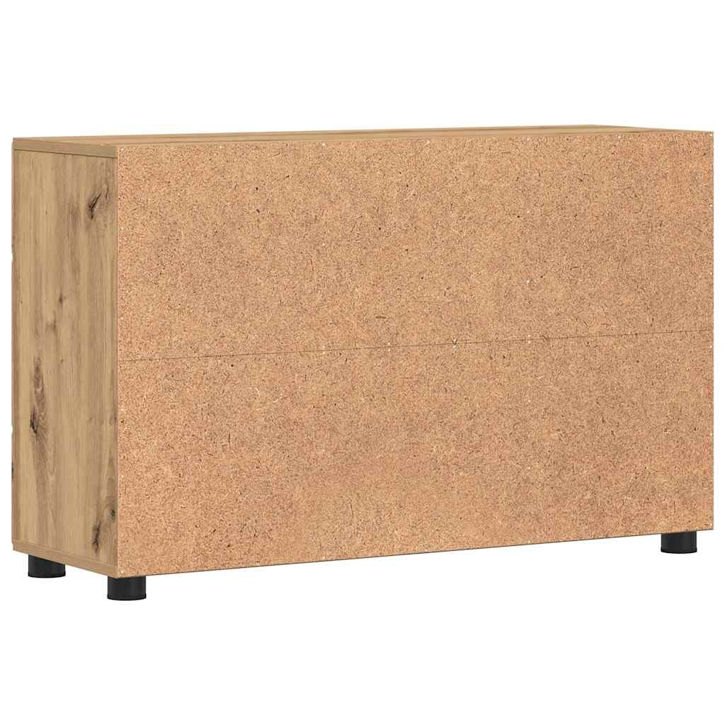 Sideboard med hylde FLORIN Artisan Egetræ 88,5 x 30,5 x 55,5 cm