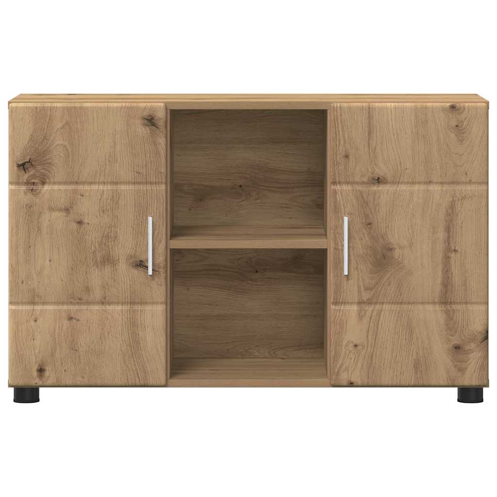 Sideboard med hylde FLORIN Artisan Egetræ 88,5 x 30,5 x 55,5 cm