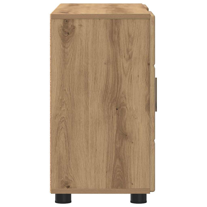 Sideboard med hylde FLORIN Artisan Egetræ 88,5 x 30,5 x 55,5 cm