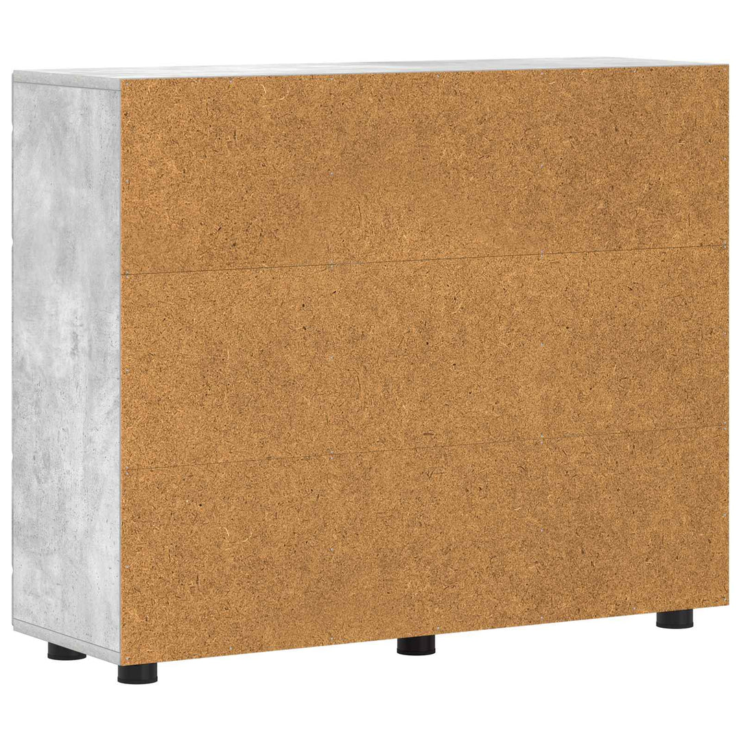 Træskab Beton Grå 88,5 x 30,5 x 73 cm Konstrueret træ