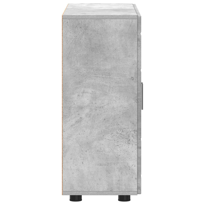 Træskab Beton Grå 88,5 x 30,5 x 73 cm Konstrueret træ