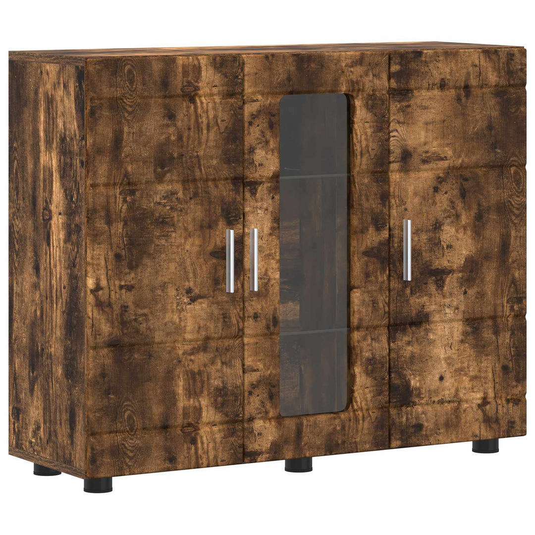 Træskab Røget eg 88,5 x 30,5 x 73 cm Konstrueret træ