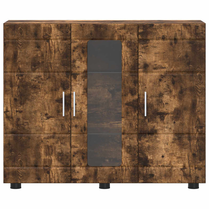 Træskab Røget eg 88,5 x 30,5 x 73 cm Konstrueret træ