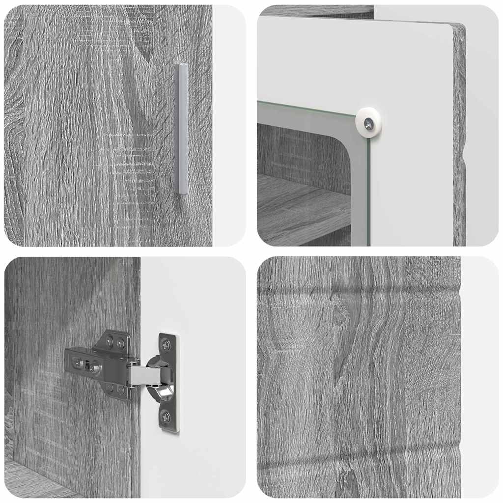 Træskab Grå Sonoma 88,5 x 30,5 x 73 cm Konstrueret træ