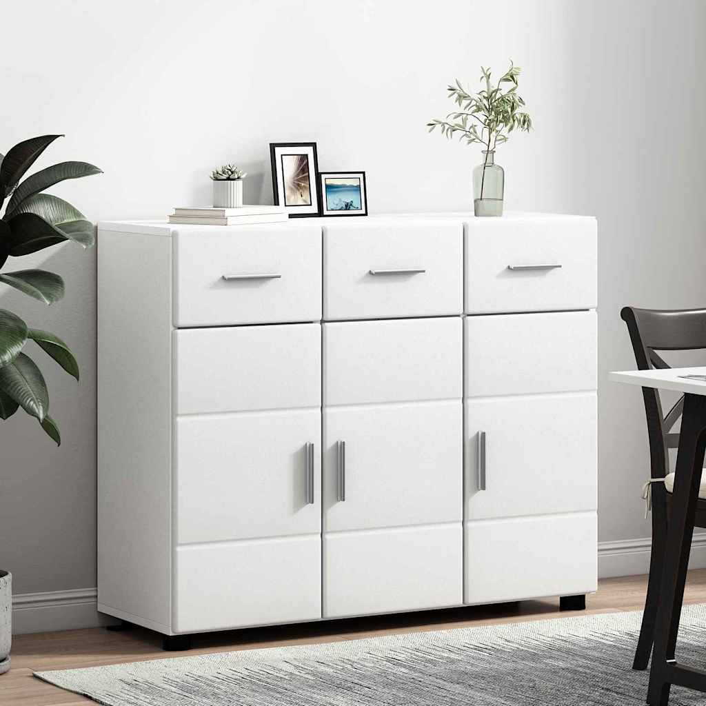 Sideboard FLORIN Hvid 88,5 x 30,5 x 73 cm Konstrueret træ