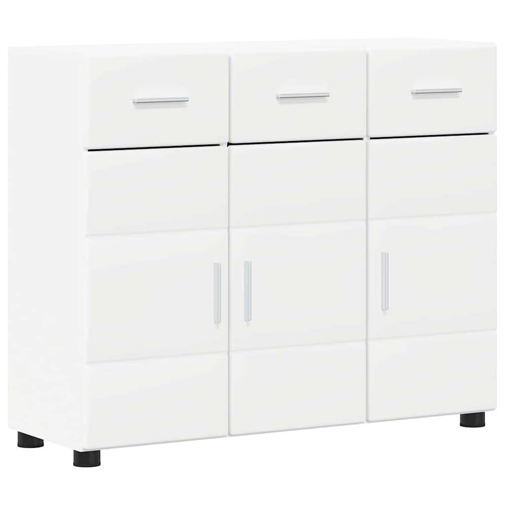 Sideboard FLORIN Hvid 88,5 x 30,5 x 73 cm Konstrueret træ