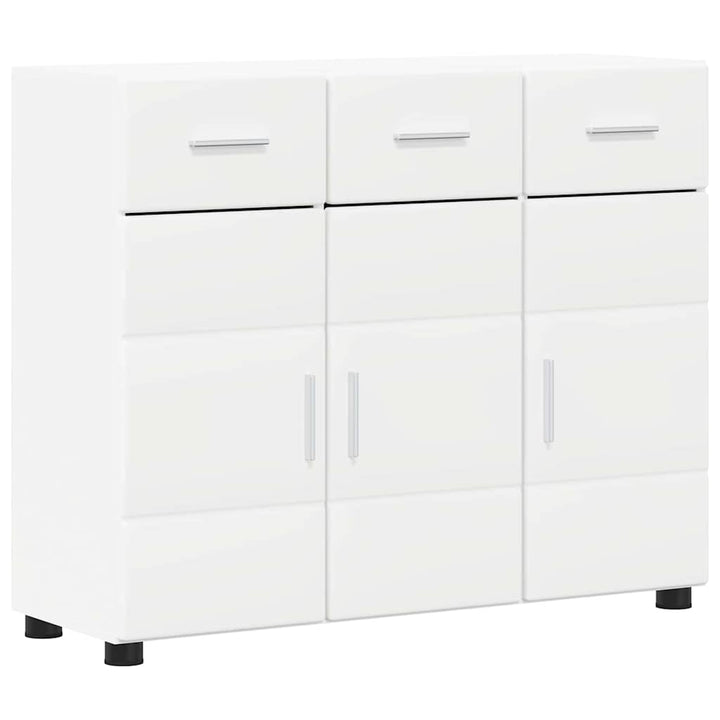 Sideboard FLORIN Hvid 88,5 x 30,5 x 73 cm Konstrueret træ
