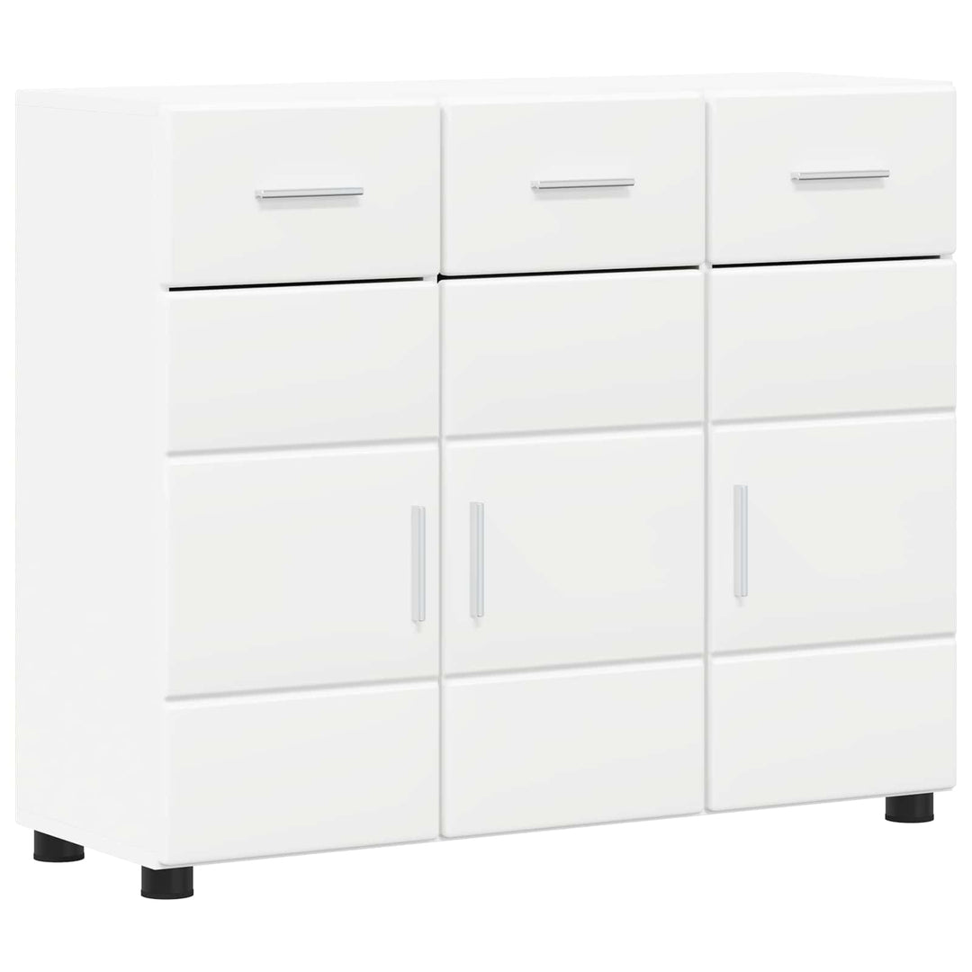 Sideboard FLORIN Hvid 88,5 x 30,5 x 73 cm Konstrueret træ