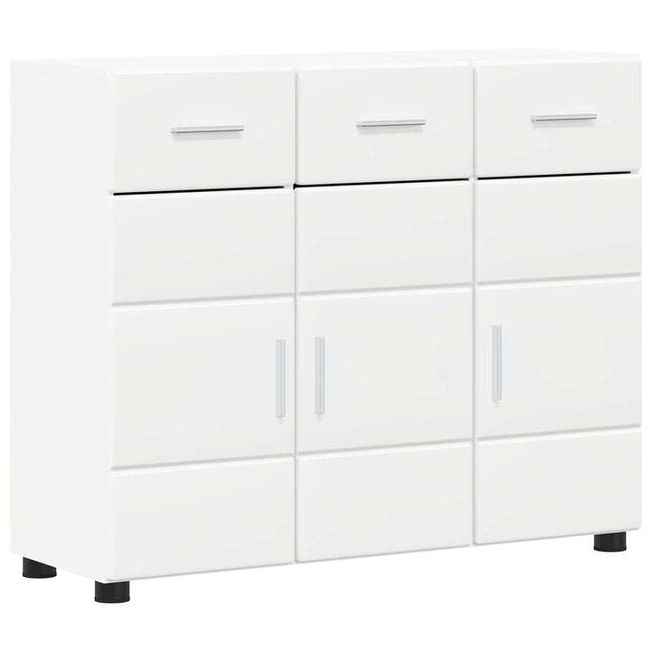Sideboard FLORIN Hvid 88,5 x 30,5 x 73 cm Konstrueret træ