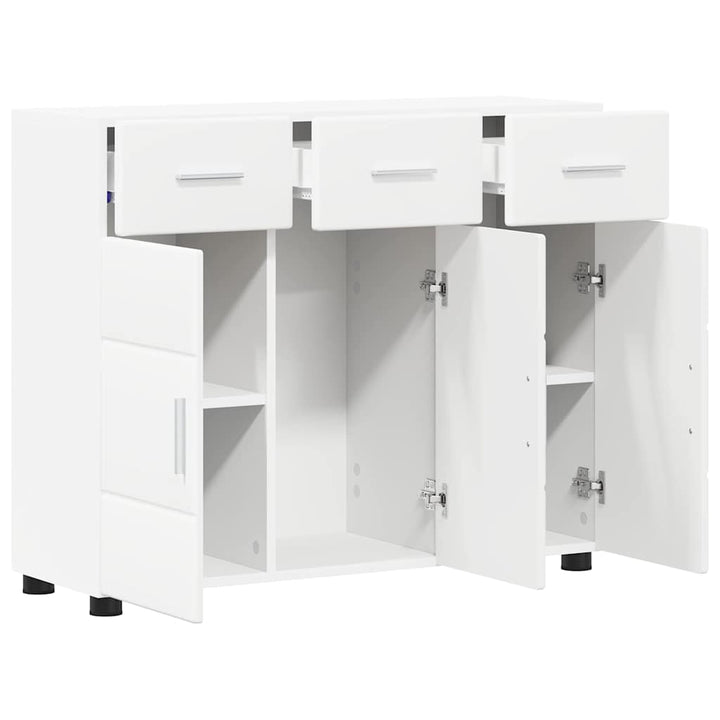Sideboard FLORIN Hvid 88,5 x 30,5 x 73 cm Konstrueret træ