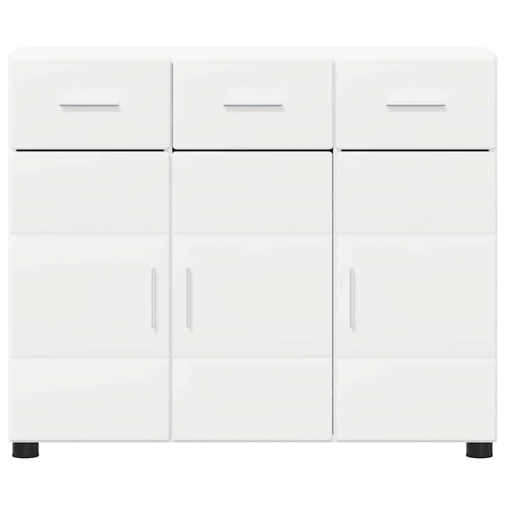Sideboard FLORIN Hvid 88,5 x 30,5 x 73 cm Konstrueret træ