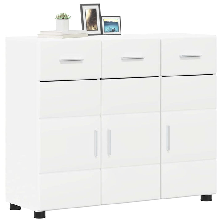 Sideboard FLORIN Hvid 88,5 x 30,5 x 73 cm Konstrueret træ