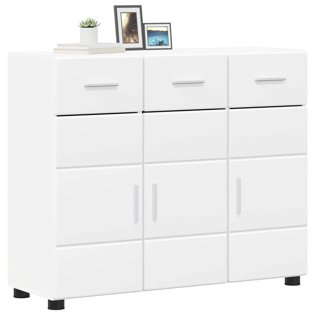 Sideboard FLORIN Hvid 88,5 x 30,5 x 73 cm Konstrueret træ