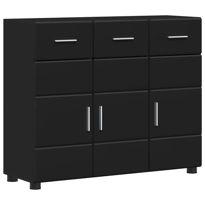 Sideboard FLORIN Sort 88,5 x 30,5 x 73 cm Konstrueret træ