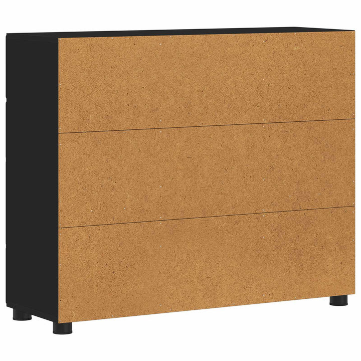 Sideboard FLORIN Sort 88,5 x 30,5 x 73 cm Konstrueret træ