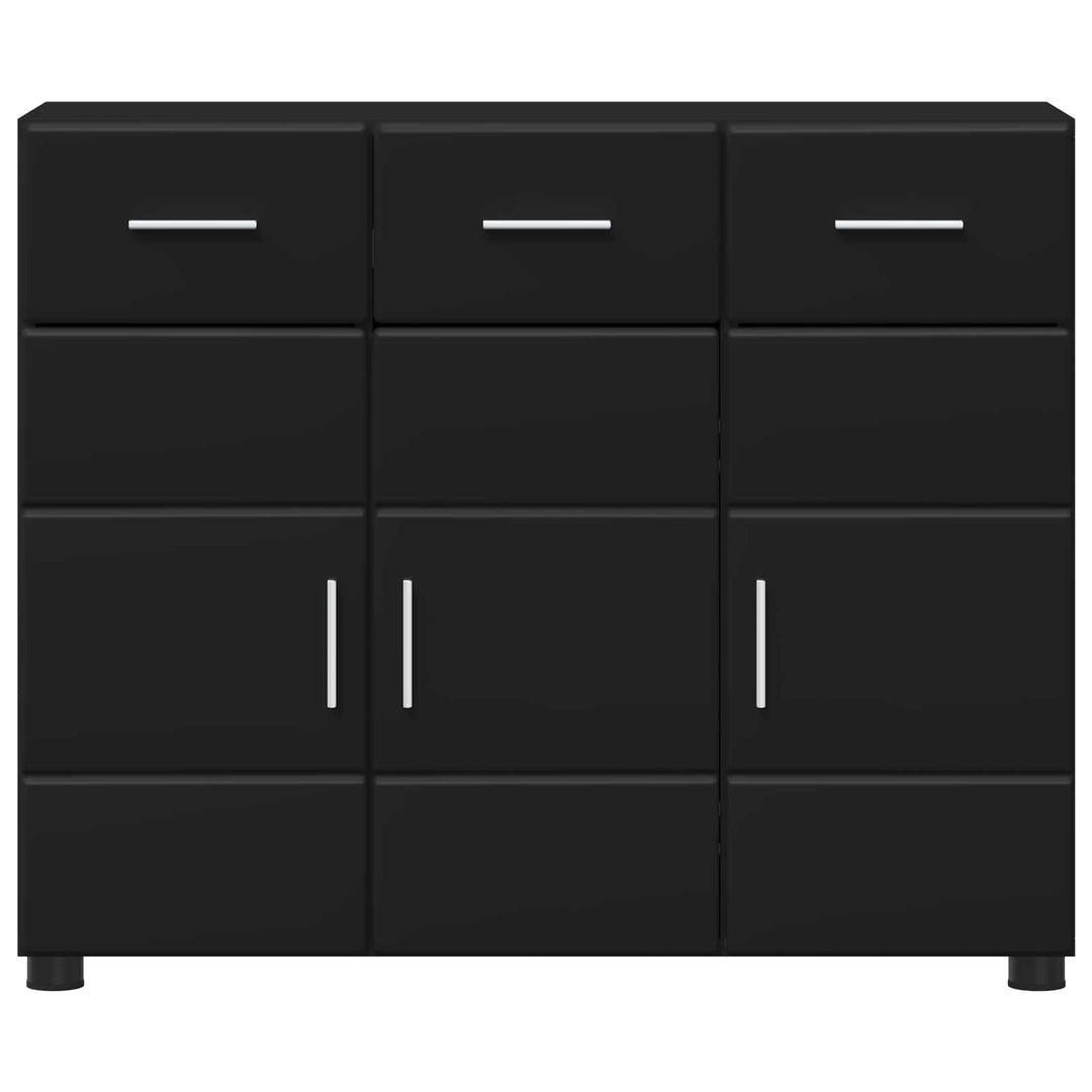 Sideboard FLORIN Sort 88,5 x 30,5 x 73 cm Konstrueret træ