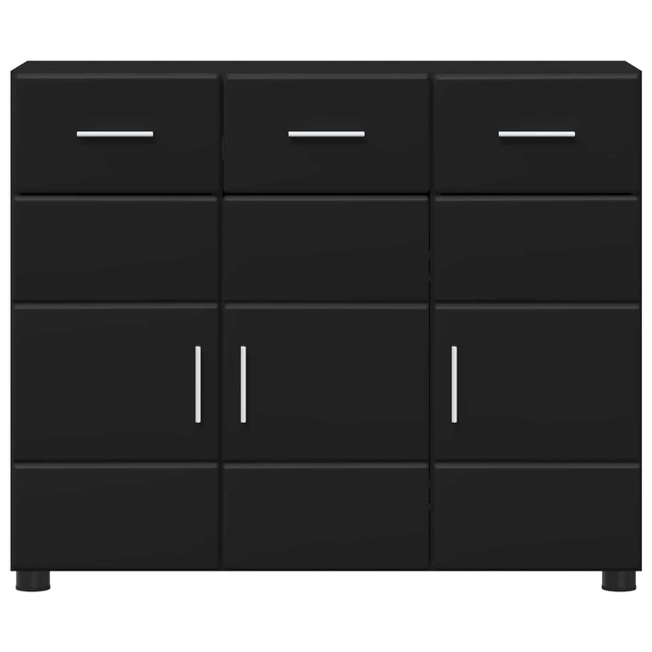 Sideboard FLORIN Sort 88,5 x 30,5 x 73 cm Konstrueret træ