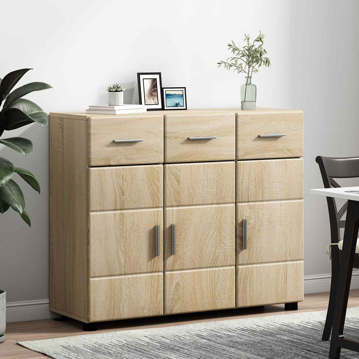 Sideboard FLORIN Sonoma eg 88,5 x 30,5 x 73 cm Konstrueret træ