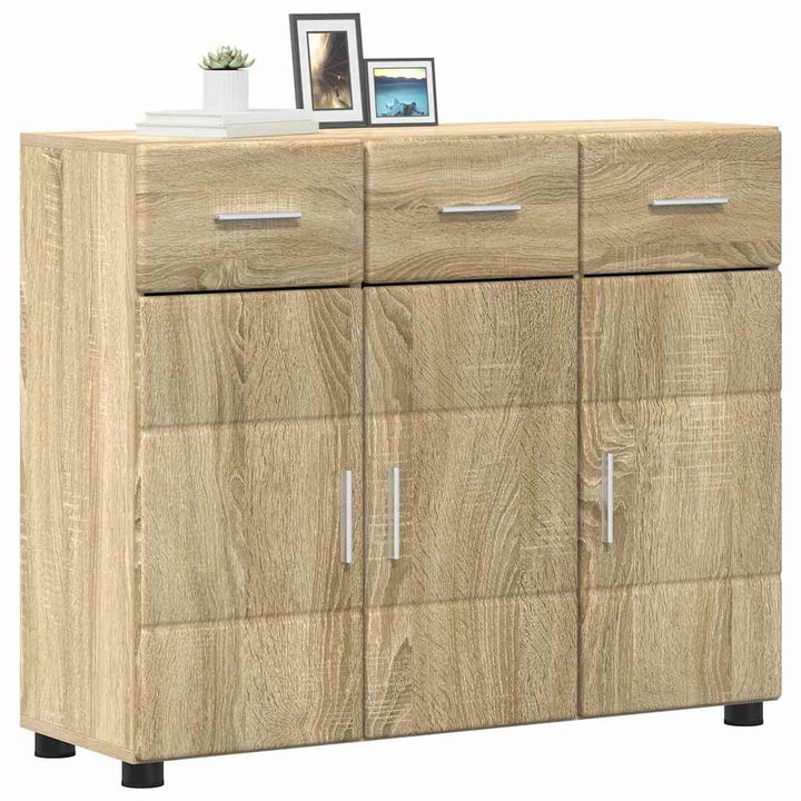 Sideboard FLORIN Sonoma eg 88,5 x 30,5 x 73 cm Konstrueret træ