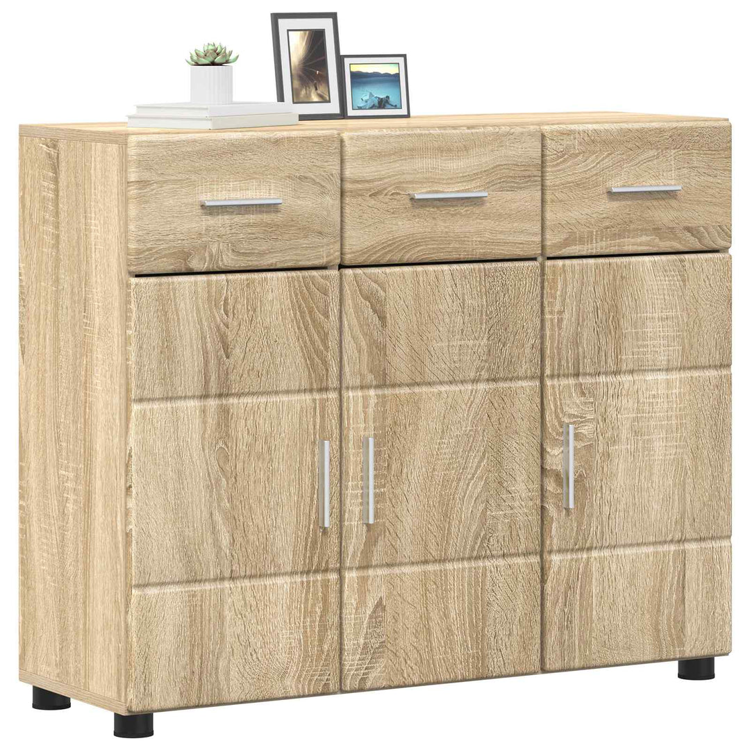 Sideboard FLORIN Sonoma eg 88,5 x 30,5 x 73 cm Konstrueret træ