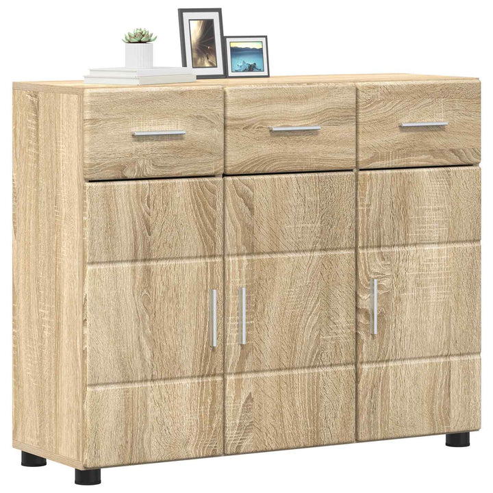 Sideboard FLORIN Sonoma eg 88,5 x 30,5 x 73 cm Konstrueret træ
