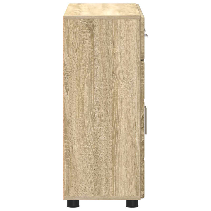 Sideboard FLORIN Sonoma eg 88,5 x 30,5 x 73 cm Konstrueret træ