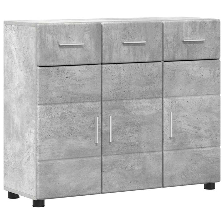Sideboard FLORIN Beton Grå 88,5 x 30,5 x 73 cm Konstrueret træ