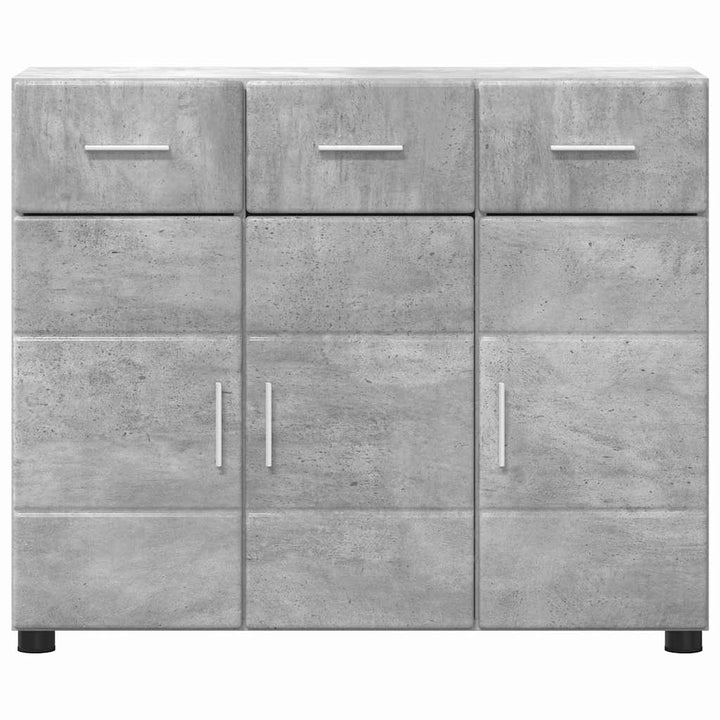 Sideboard FLORIN Beton Grå 88,5 x 30,5 x 73 cm Konstrueret træ