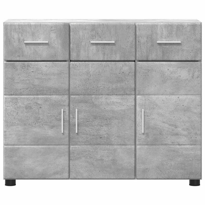 Sideboard FLORIN 88,5 x 30,5 x 73 cm Beton Grå Konstrueret træ