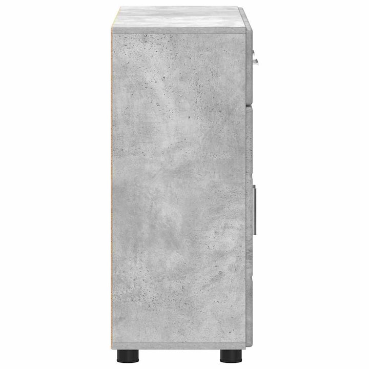 Sideboard FLORIN Beton Grå 88,5 x 30,5 x 73 cm Konstrueret træ