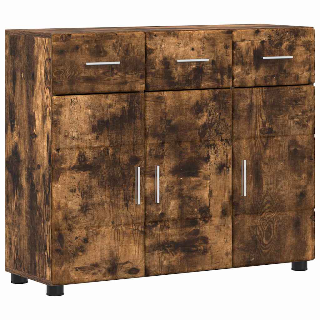 Sideboard FLORIN Røget eg 88,5 x 30,5 x 73 cm Konstrueret træ