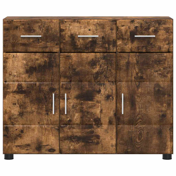 Sideboard FLORIN Røget eg 88,5 x 30,5 x 73 cm Konstrueret træ