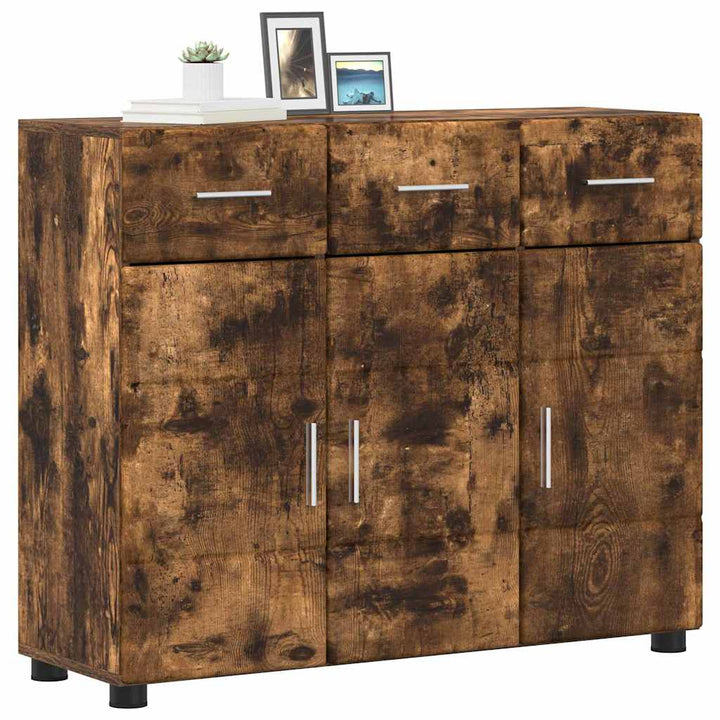Sideboard FLORIN Røget eg 88,5 x 30,5 x 73 cm Konstrueret træ