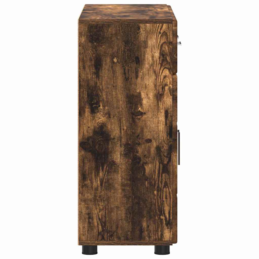 Sideboard FLORIN Røget eg 88,5 x 30,5 x 73 cm Konstrueret træ