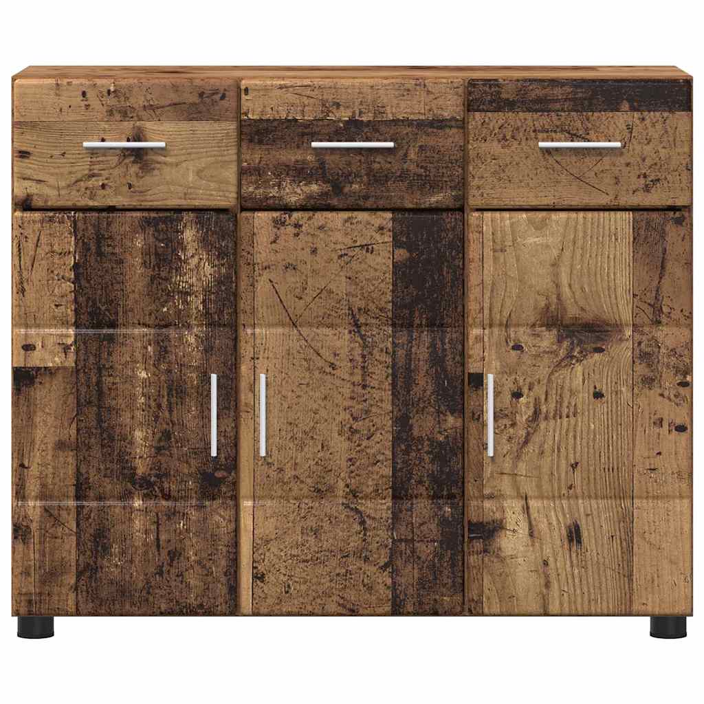 Sideboard med hylde FLORIN Gammelt træ 88,5 x 30,5 x 73 cm