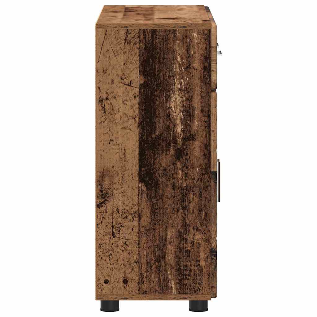 Sideboard med hylde FLORIN Gammelt træ 88,5 x 30,5 x 73 cm