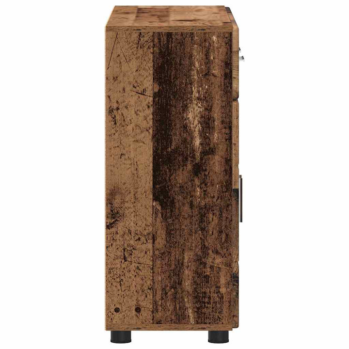 Sideboard med hylde FLORIN Gammelt træ 88,5 x 30,5 x 73 cm