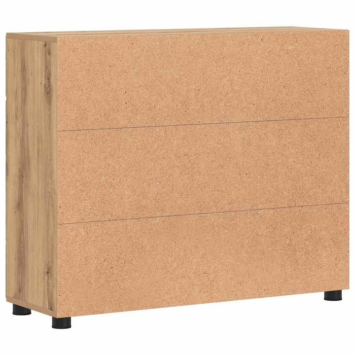 Sideboard med hylde FLORIN Artisan Egetræ 88,5 x 30,5 x 73 cm