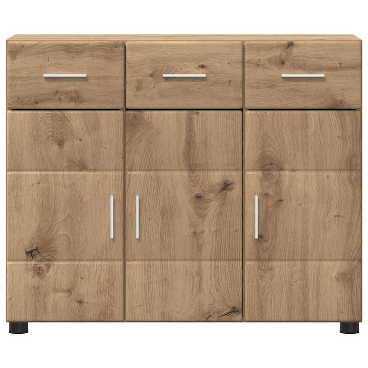 Sideboard med hylde FLORIN Artisan Egetræ 88,5 x 30,5 x 73 cm