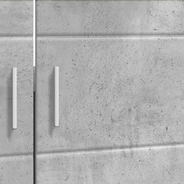 Badeværelsesskabsæt TULUM Beton Grå 60 x 34 x 63 cm