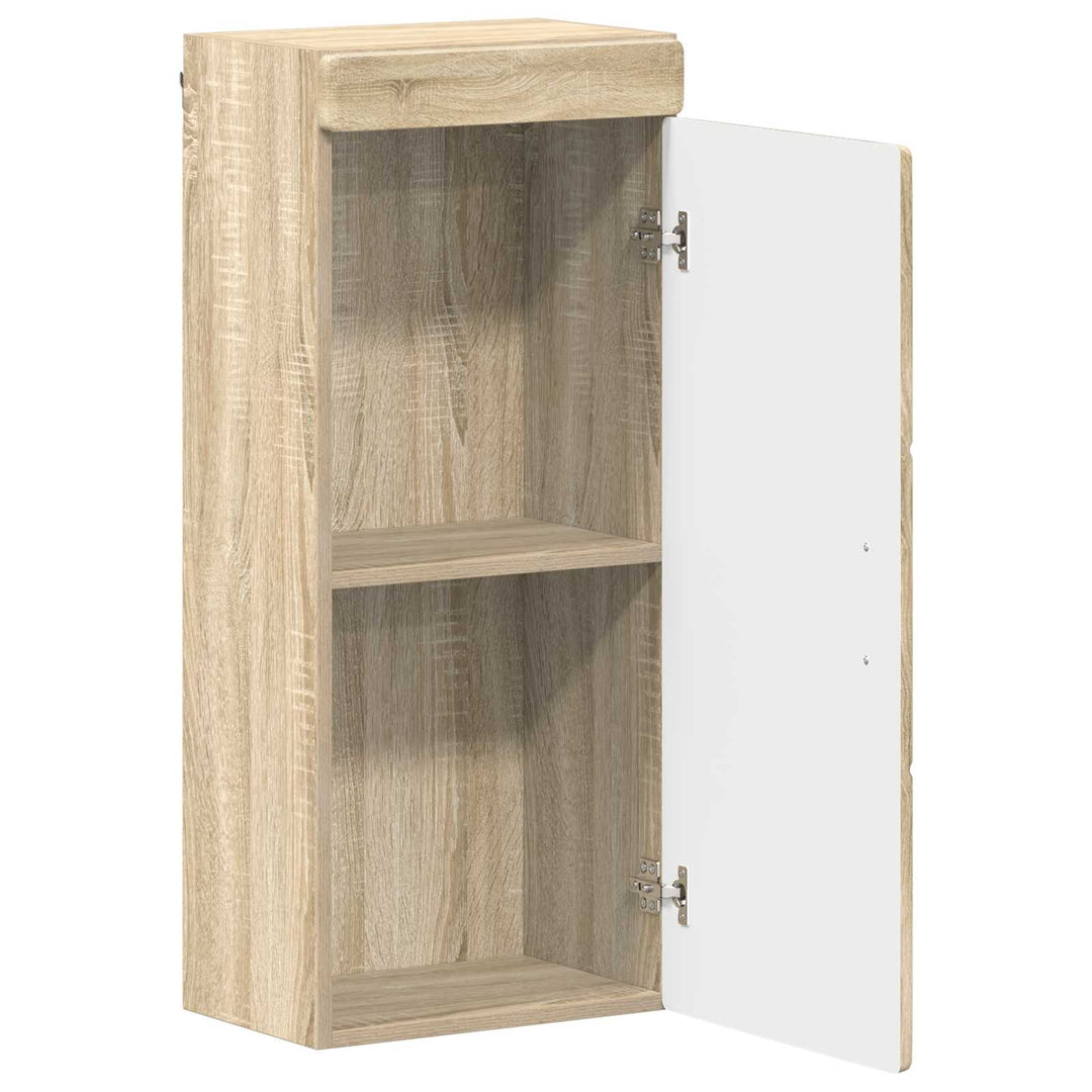 Badeværelsesvægskab med hylde TULUM Sonoma eg 37 x 24,5 x 86 cm