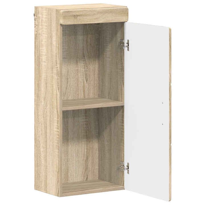 Badeværelsesvægskab med hylde TULUM Sonoma eg 37 x 24,5 x 86 cm