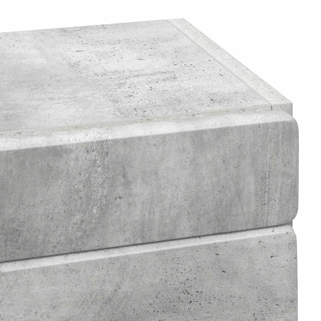 Badeværelsesvægskab med hylde TULUM Beton Grå 37 x 24,5 x 86 cm