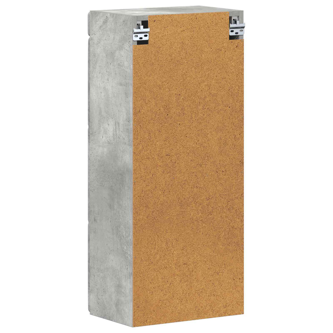 Badeværelsesvægskab med hylde TULUM Beton Grå 37 x 24,5 x 86 cm