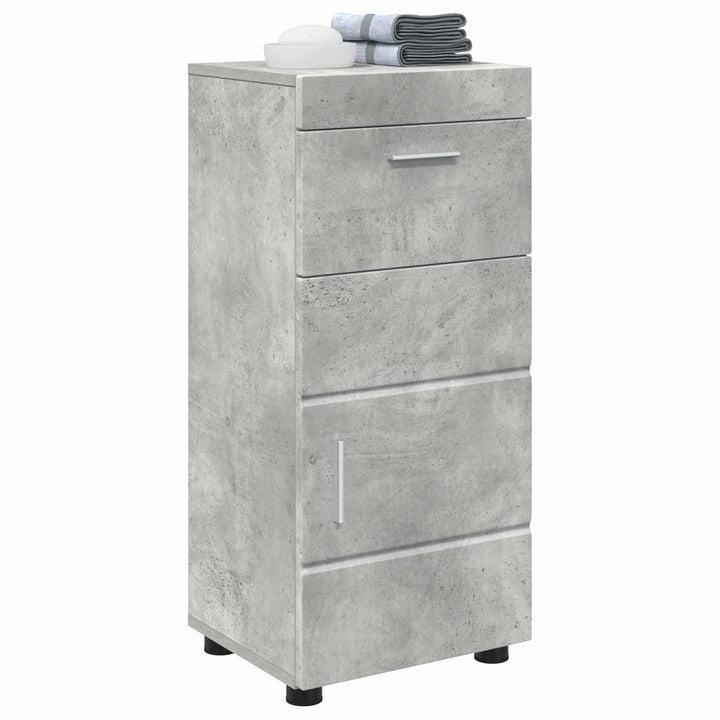Badeværelsesskabsæt TULUM Beton Grå 37 x 31,5 x 82 cm