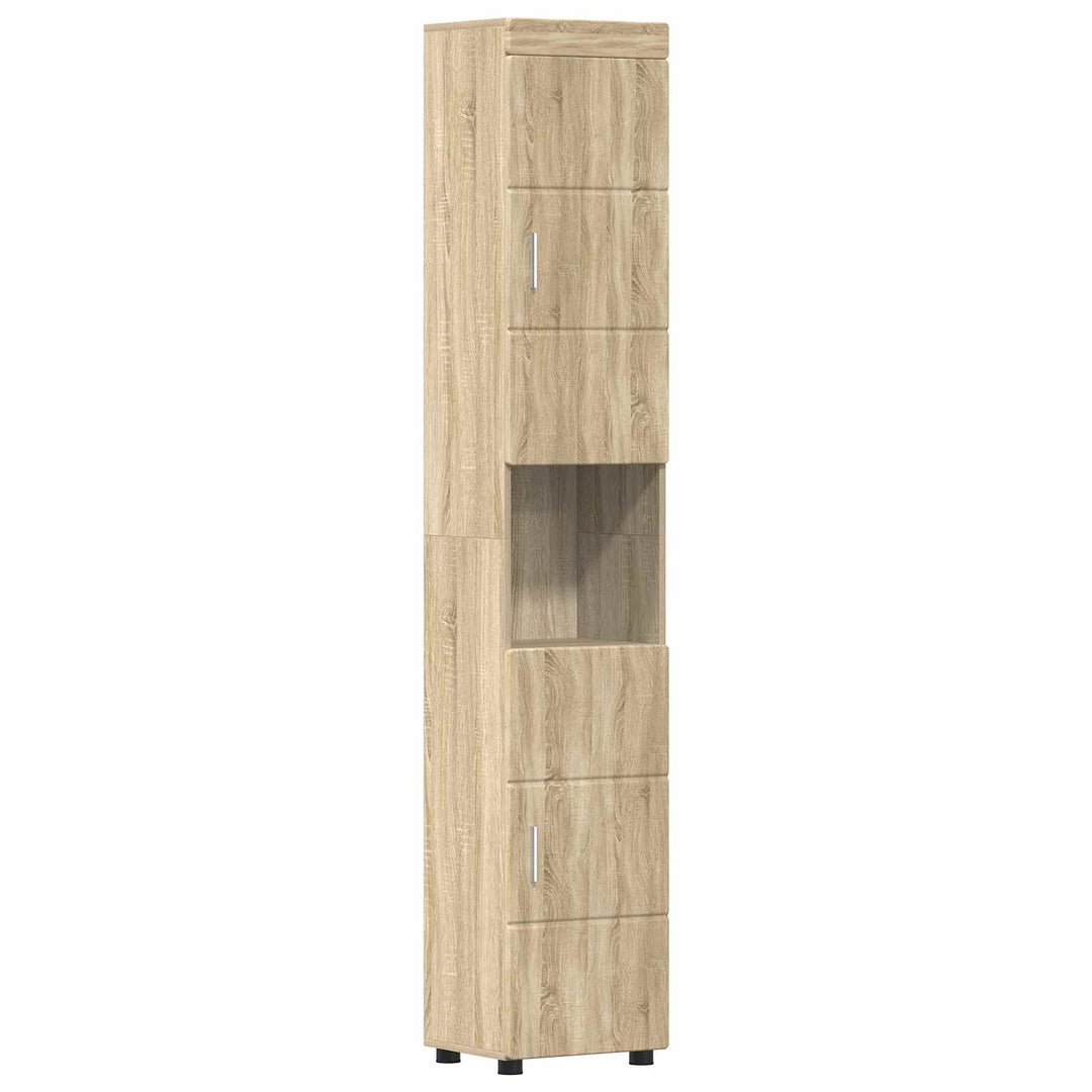 Badeværelsesskabsæt TULUM Sonoma eg 37 x 31,5 x 203 cm