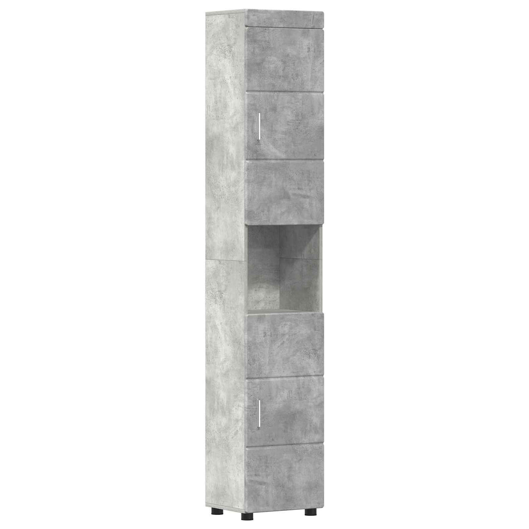 Badeværelsesskabsæt TULUM Beton Grå 37 x 31,5 x 203 cm