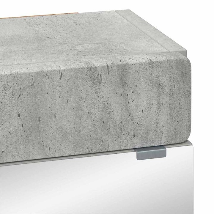 Badeværelsesspejlskab TULUM Beton Grå 60 x 16,5 x 78 cm