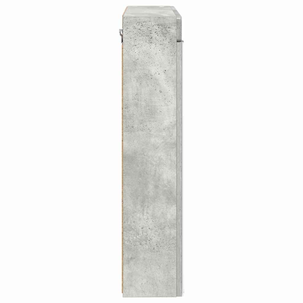 Badeværelsesspejlskab TULUM Beton Grå 60 x 16,5 x 78 cm